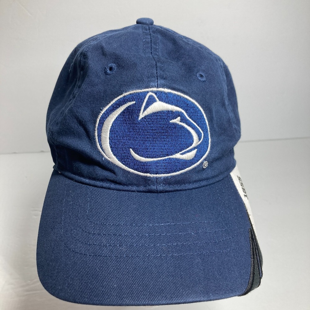 Penn State University Cap Hat Adult Blue Adjustable Strap Back Nittany Lion FLAW
